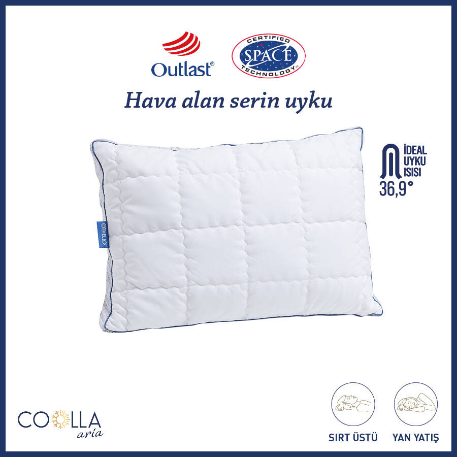 Coolla Arıa Hava Kanallı Serinleten Alezli Yastık