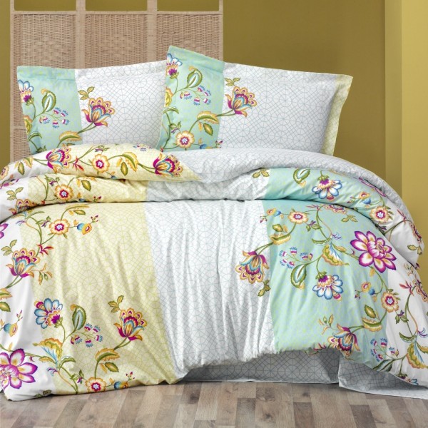 JARDİN 200X220 NEON RANFORCE KUTULU NEVRESİM TAKIMI-MİNT