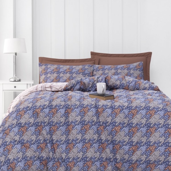 LUDANO 160X220 RANFORCE NEVRESİM TAKIMI (50X70) KUTULU-CİNNAMON