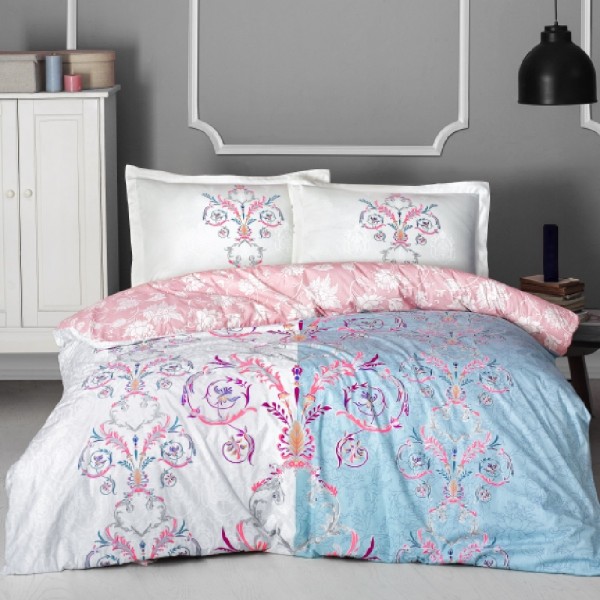 MONALİZA 200X220 NEON RANFORCE KUTULU NEVRESİM TAKIMI-MİNT