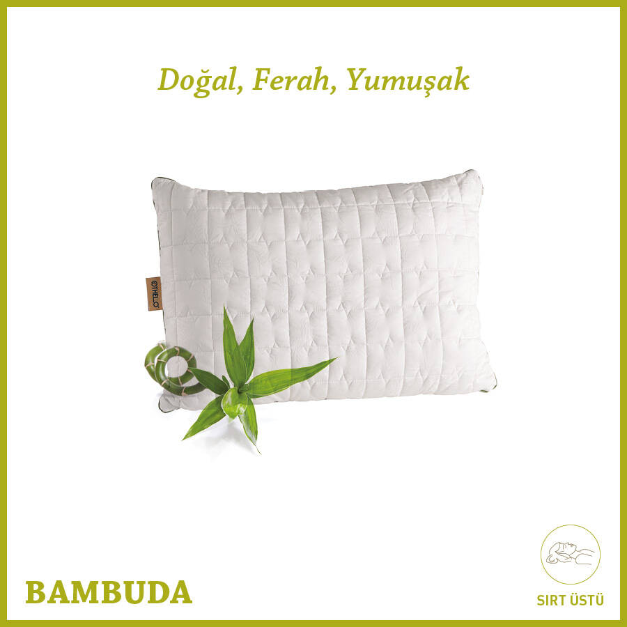Bambuda Bambu Dolgulu Yastık