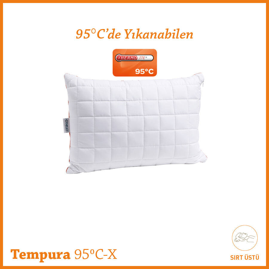 Tempura 95 ° C’De Yıkanabilen Hijyenik, Alezli Yastık